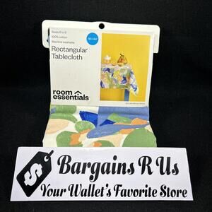 Room Essentials 100% Cotton Rectangular Tablecloth Multicolo